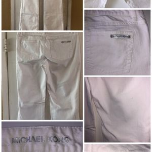 Michael Kors Womens White Jeans 8W